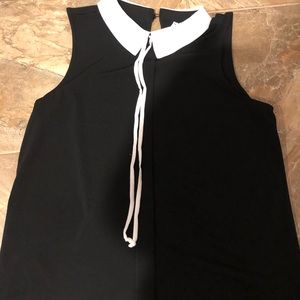 Black and white tank